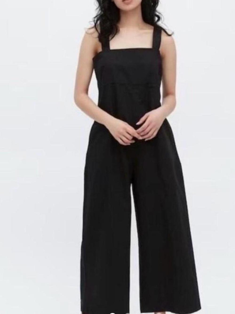 UNIQLO Women’s  Black Tie-Waist Jumper